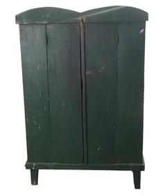 Rustic Green Painted cabinet