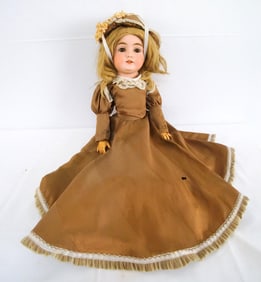 Antique German Porcelain 22" Doll