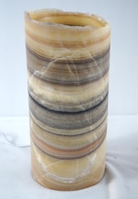 Onyx round cylinder luminaria lamp
