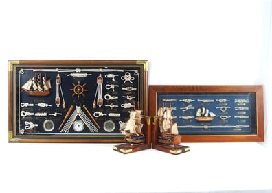 Two Nautical Knots presentation and bookends