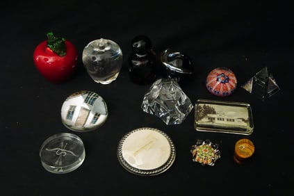 Collection of Vintage and modern paper weights
