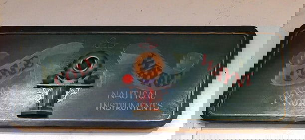 Cole Wayne "nautical Instruments" wood sign
