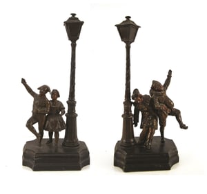 Austrian Patinated Bronze Clown Figures