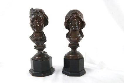Gaetano Chiaramonte (1872-1962) Bronze busts