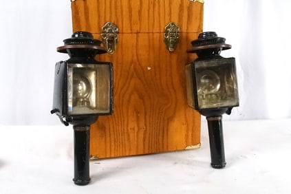 Cased Ford Model A Tungsten Carbide headlamps