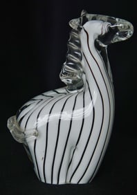 Murano Art Glass Zebra