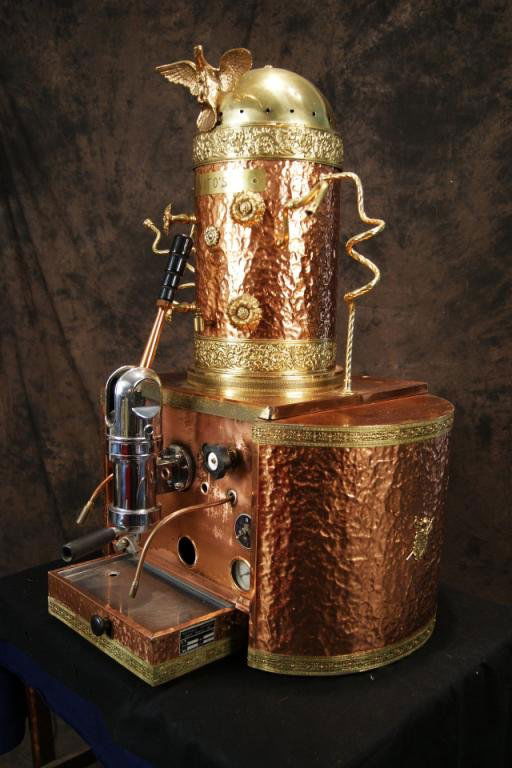 Victoria Arduino Brass & Copper Espresso Machine Lot 74