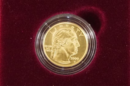 1999 G. Washington Bicentennial 5 dollar Gold Coin
