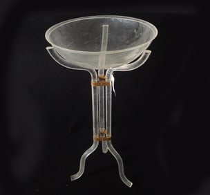 Lucite Mid Century Modern pedestal bowl