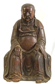 Antique Chinese bronze figure of Zhenwu