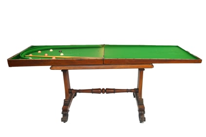 Rare 1850 Folding 'Billiards' Pool table