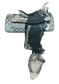 Outstanding Vintage Western Sterling Parade Saddle