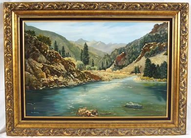 Bill Bender (1919-2016) Oil on Canvas Landscape