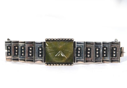 Vintage Sterling Mexico articulating bracelet
