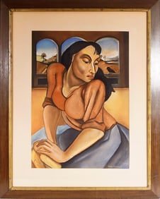 Boris Grigoriev (1886-1939) Mixed Media on paper
