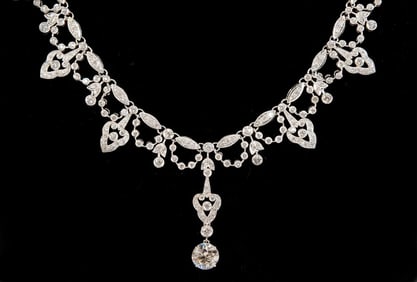 18kt Gold 1.75 GIA Cert. Diamond Necklace