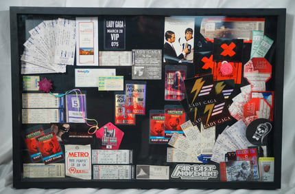 Lady Gaga Concert Ticket VIP Pass Collage