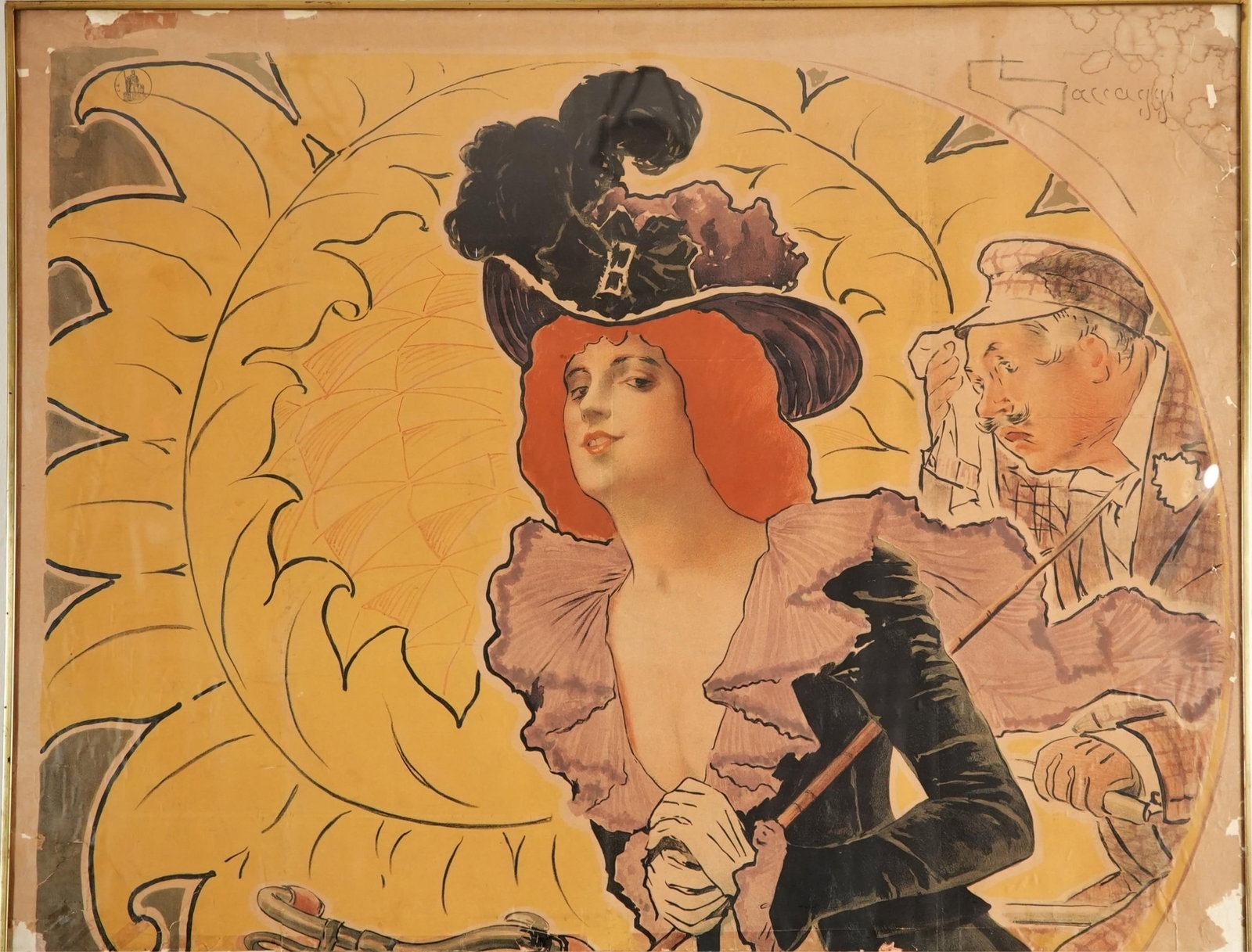 1891 Italian Rambler Bicycles Advertising Poster (1 of 9)