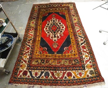 Vintage Hand-knotted Taspinar Turkish rug