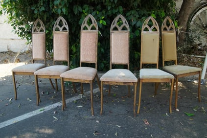 Gothic style dining chairs - 6