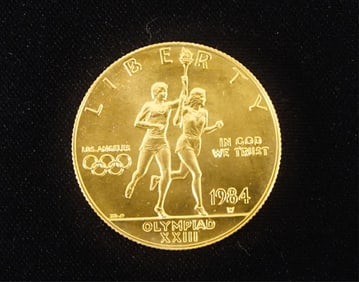 1984-W $10 Olympic Gold Coin (Proof)