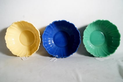 3 Vintage Sunkist Salad Bowls by Catalina Pottery