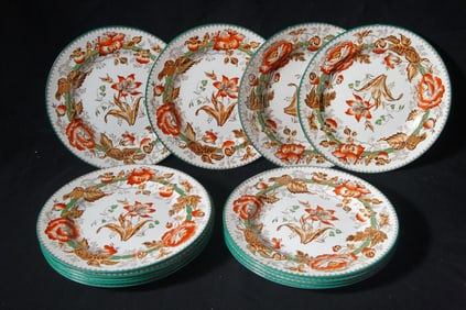 Wedgewood 'Horticulture' pattern 12 plates