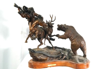 Jerry Anderson (1939-) Bronze - Old Yellowstone