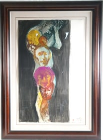 Leonard Baskin (1922-2000). Watercolor