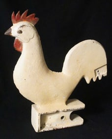 Cast iron Chicken Farm advertising sign
