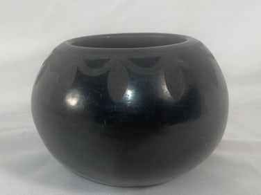 Lupita Martinez San Ildefonso Blackware Bowl