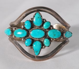 Navajo, sleeping beauty Turquoise bracelet
