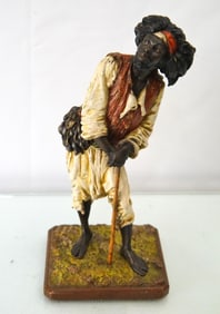 Franz Bergman (1898-1963) Cold Painted bronze