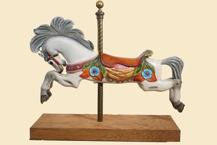 Parker "Jumper" carousel horse with jewels