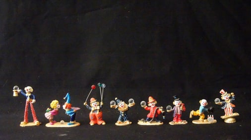 Collection of 8 Spoonteeks Clowns