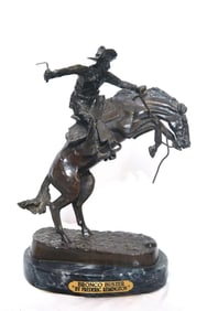 After Remington Bronco Buster bronze