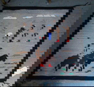 Navajo Miniature Pictorial rug