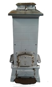 Swoboda Antique cast iron & tile Coal Stove