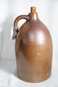 4 Gal Early American salt glazed stoneware jug
