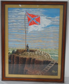 Ken Bader 1790 Civil War gauche watercolor