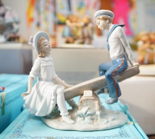 Lladro figure - See Saw " Columpio Feliz"