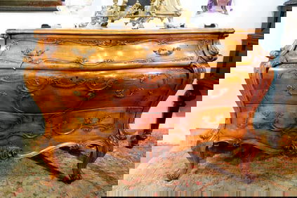 French Mahogany Bombay commode