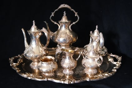 Reed & Barton "King Francis" 7pc. tea set