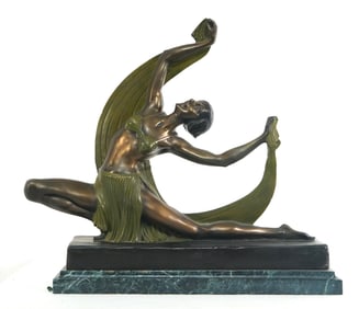 Ferdinand Preiss Art Deco Bronze dancer