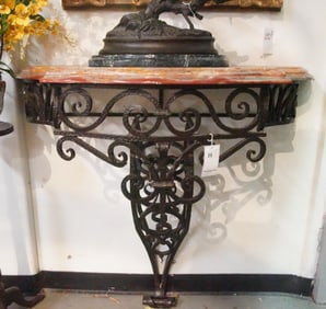 Spanish Style Wrought Iron Console