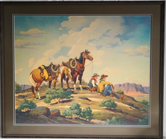Tillman Parker Goodan Western lithograph