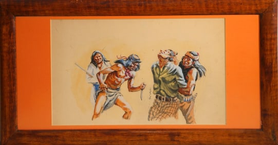 Joe Beeler (1931-2006) Watercolor / Gouache