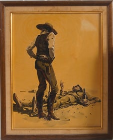 Ed Larson Western Art Drawing