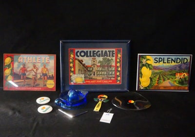 Collection of Sunkist, Reamer and Labels +