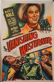 Monte Hall in "Vanishing Westerner" Movie Poster